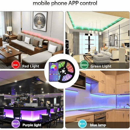 New Led Strip Lights Rgb Usb Ip65 Waterproof 1M-10M 60-300 Leds Bluetooth 5V Au