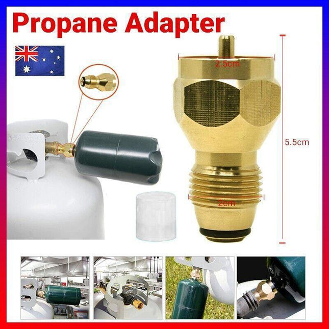 Bbq Propane Gas Adapter 1Lb Cylinder Tank Coupler Heater Bottle Tool Au - Aimall
