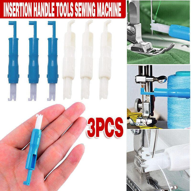 3x Automatic Needle Threader -Insertion Handle Tools Sewing Machine - Aimall