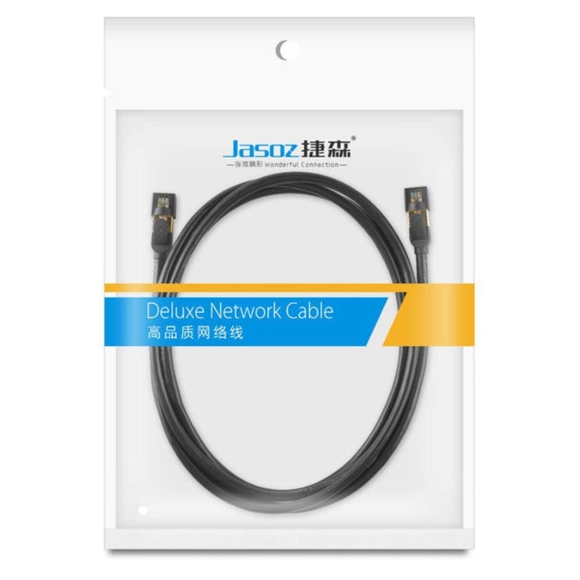 Jasoz Network Lan Cat7 Rj45 Cord Ethernet Flat Shielded Cable Patch Lead 1-10M - Aimall