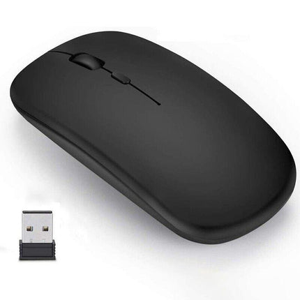 Optical Wireless Bluetooth 5.1 Slim Rechargeable Mouse for Laptop, Mac，iPad - Aimall