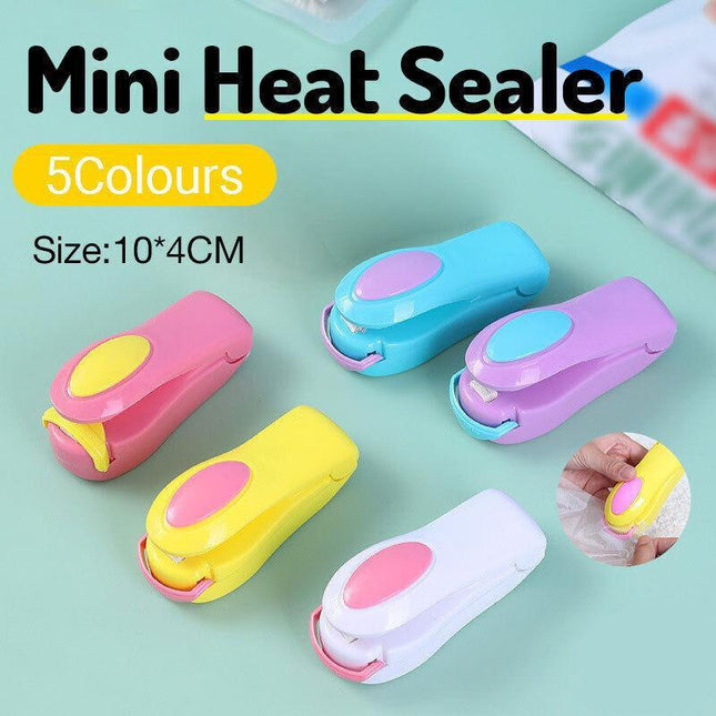 Handheld Mini Heat Sealer Poly Bag Sealing Machine Food Portable Plastic Small - Aimall