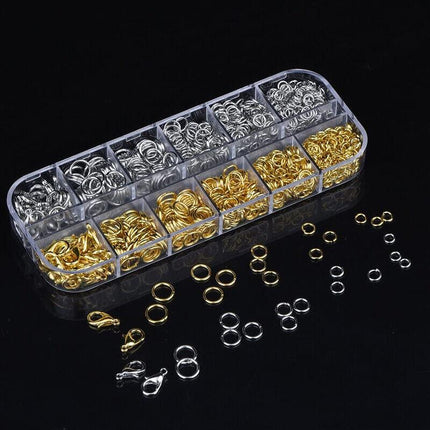 600x Jump Rings Split Lobster Clasps Hooks For DIY Jewelry Making Necklace AU - Aimall