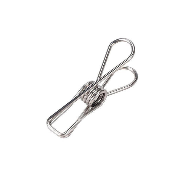 60-360X Stainless Steel Pegs Clothes Hanging Clips Pins Laundry Windproof Clamp Aimall