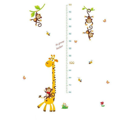 Kids Height Chart Wall Stickers Nursery Growth Measurement Ruler Removable Decal - Aimall
