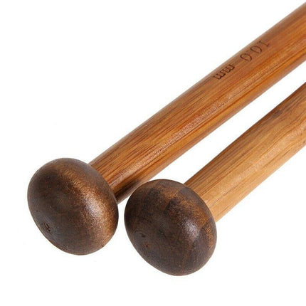 Bamboo Knitting Needles Set in Knitting Needle Case11Size 22pcs 25cm For Crochet - Aimall