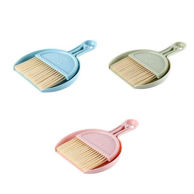 1Pcs Mini Desktop Sweep Cleaning Brush Keyboard Brush Small Broom Dustpan Set Au - Aimall