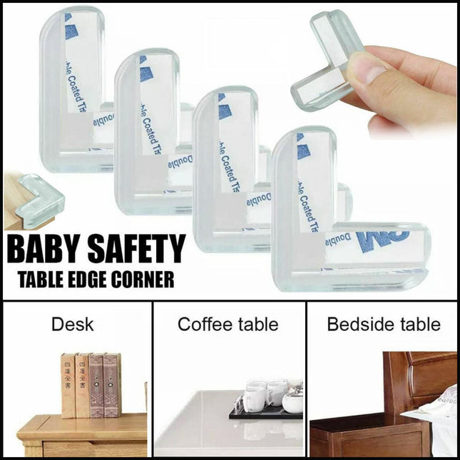 Desk Edge Soft Protectors Table Corner Cushion Baby Child Safety Guard Clear 3M - Aimall