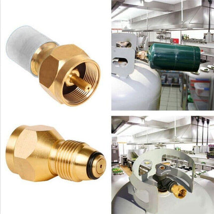 Bbq Propane Gas Adapter 1Lb Cylinder Tank Coupler Heater Bottle Tool Au - Aimall