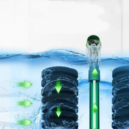 Equipment Head Fish Water Tank Sponge Foam Filter Biochemical Aquarium Double Au - Aimall