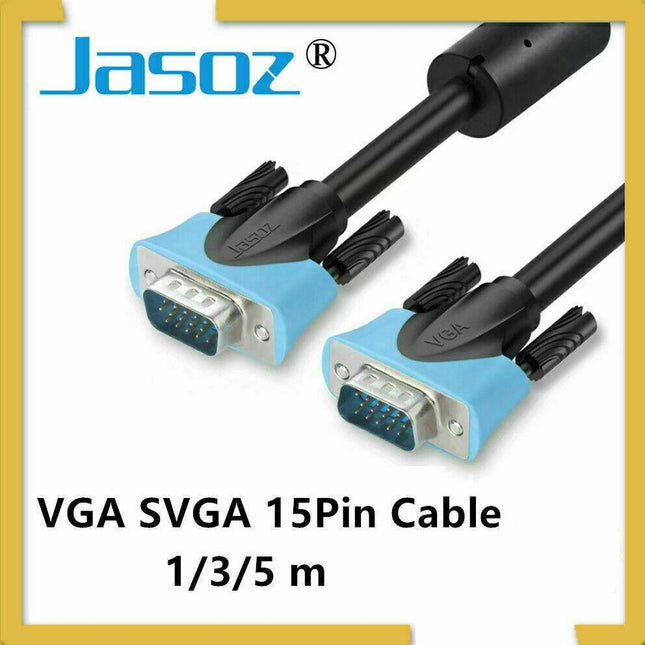 Jasoz Vga 15Pin Male To Svga Male Cable Pc Monitor Extension Hdtv Computer Lcd - Aimall