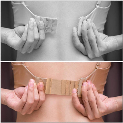 Clip On Bra Extender Extension 4 Hooks Ladies Plus Size Maternity Strap - Aimall