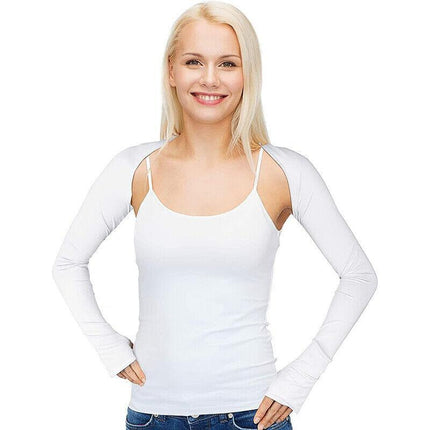 UV Sun Protection Arm Cooling Shawl Sleeves with Finger Hole for Women Outdoor - Aimall