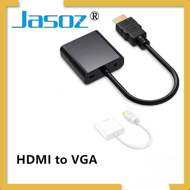 JASOZ 1080P HDMI Male to VGA Female Video Adapter Cable Converter Chipset AU - Aimall