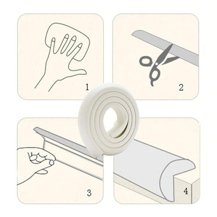 Baby Safety Desk Edge Guard Strip Table Corner Protector Foam Bumper Tape - Aimall