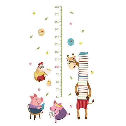 Kids Height Chart Wall Stickers Nursery Growth Measurement Ruler Removable Decal - Aimall