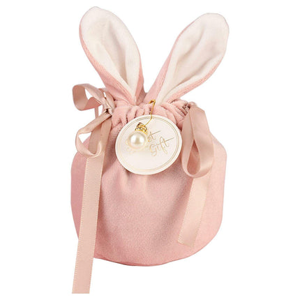 Candy Bunny Easter Jewelry Organizer Rabbit Ears Wedding Gift Packing Bag Pouch - Aimall