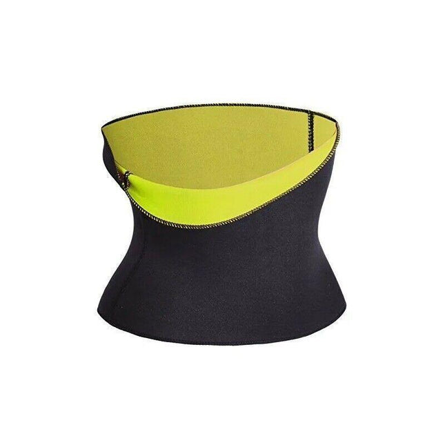 Hot Fit Body Shaper Slimming Belt Waist Trainer Tummy Trimmer Sweat Fat Burn Oz Aimall