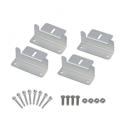 8PCS Solar Panel Mounting Z Bracket Set For Flat Roof Wall Mount Kit Aluminum AU - Aimall