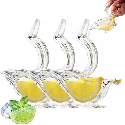 1-3Pcs Manual Lemon Squeezer Acrylic Clip Orange Fruit Hand Juicer Home Kitchen - Aimall