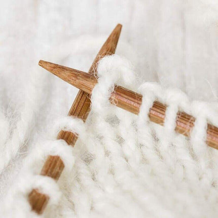 Bamboo Knitting Needles Set in Knitting Needle Case11Size 22pcs 25cm For Crochet - Aimall