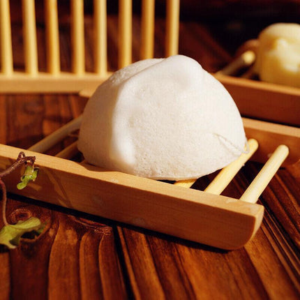 Natural Wooden Bamboo Soap Dish Tray Holder Storage Soap Rack Box Soap Dishes Au - Aimall