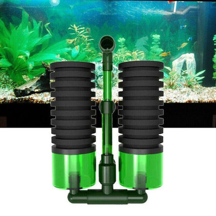 Equipment Head Fish Water Tank Sponge Foam Filter Biochemical Aquarium Double Au - Aimall