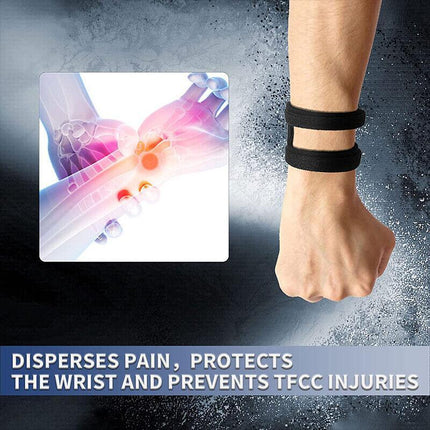 UP TO 2PCS Wrist Band Ulnar Fix Sports Yoga Tear Sprain Protection Pain Injury - Aimall