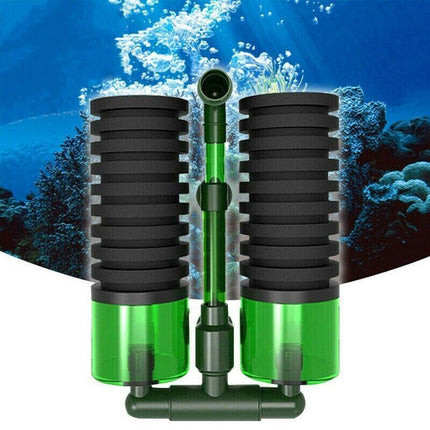 Equipment Head Fish Water Tank Sponge Foam Filter Biochemical Aquarium Double Au - Aimall