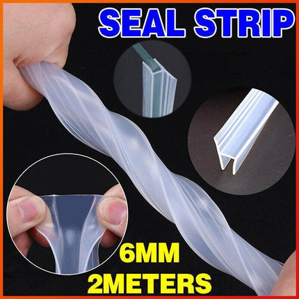 2M 6Mm Seal Strip Screen Door Bathroom Shower Water Silicone H Shape Au - Aimall