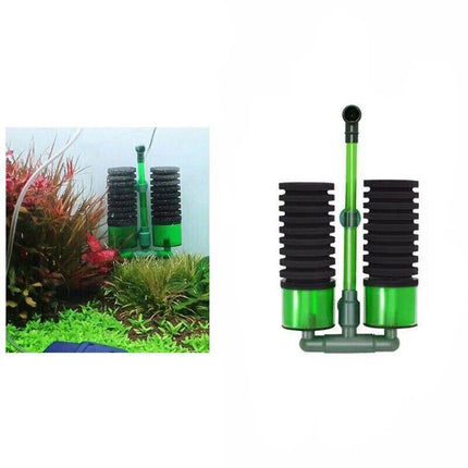 Equipment Head Fish Water Tank Sponge Foam Filter Biochemical Aquarium Double Au - Aimall