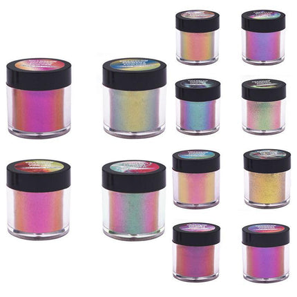 4/8/12X Chameleon Pearl Powder Pigment Color Shift Mica Powder Epoxy Resin Craft - Aimall