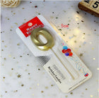 Classic Number Candles Individually Packed With Stand Birthday Make Up Ur Number Gold - Aimall
