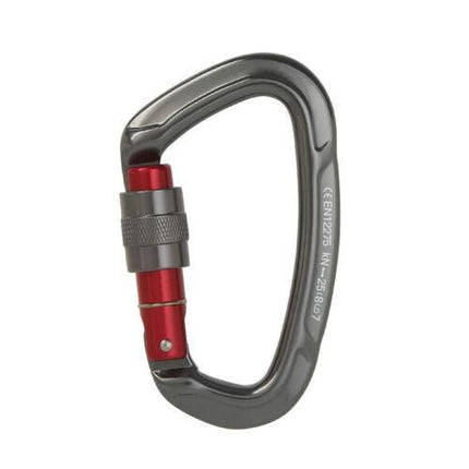 25KN Screwgate Locking Rock Climbing Carabiner Clip Aluminum D Ring Hook Buckle - Aimall