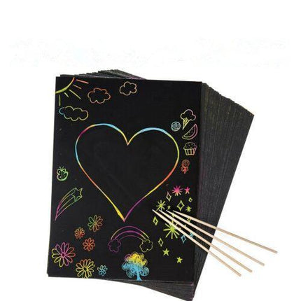 Scratch Paper DIY Sketch bamboo pen - Aimall