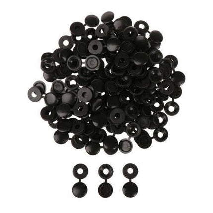 100/200X Plastic Screw Cover Caps Holes Cams Furniture Kitchen Button Nuts Bolts - Aimall