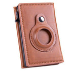 For Airtag Wallet PU Leather Credit Card Money Holder AirTag Case Air Tag Cover - Aimall