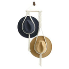 Boho Hand-Woven Macrame Hat Display Rack Hanging Cap Holder 1-3 Hat Rope hanger - Aimall