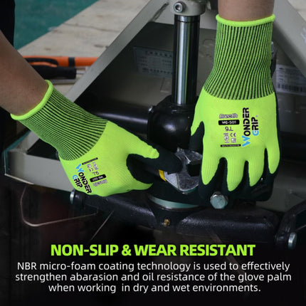 2 Pairs Nitrile Coated Garden Work Gloves Breathable Oil Resistant Non Slip