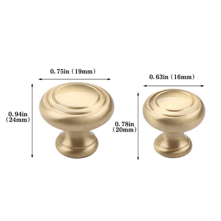 Cabinet Handle Drawer Pull Knob Solid Single Hole Brass Door Handle for Cabinet