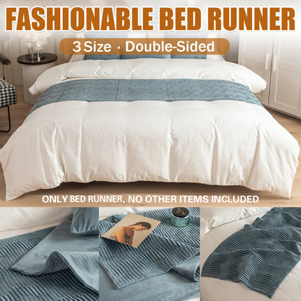 Minimalist Fashion Versatile Double Sided Bed Runner Bed Scarf Comfortable