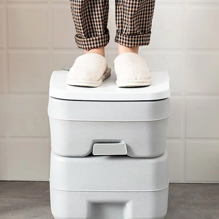 20L Portable Toilet Seat Outdoor Mobile Camping Travel Toilet Compact Easy Clean