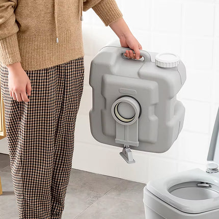 20L Portable Toilet Seat Outdoor Mobile Camping Travel Toilet Compact Easy Clean