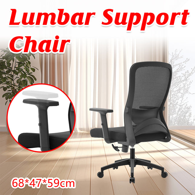 Ergonomic Mesh Adjustable Swivel Computer Desk Task Office Chair in Black