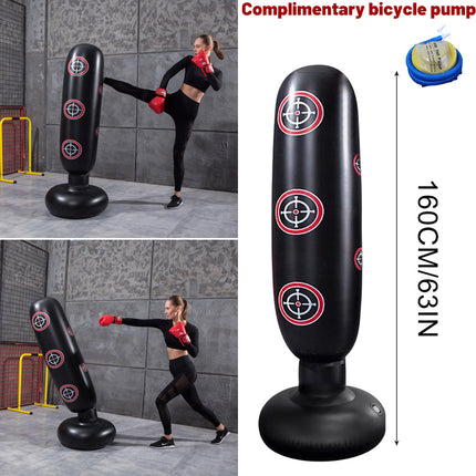 Free Standing Boxing Punching Bag - Boxing Stand Dummy Target Fitness Kick MMA