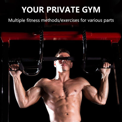 Pull Up 2-Bar Doorway Trainer Home Indoor Gym Fitness Equipment Stable Durable