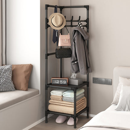 Corner Storage Rack Sturdy Space Saving for Hats Bags Coats Scarves Organize