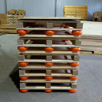 4pcs Wooden Box Shock-Absorbing Balls For Pallet Protection And Cushioning Pads
