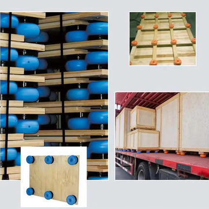 4pcs Wooden Box Shock-Absorbing Balls For Pallet Protection And Cushioning Pads