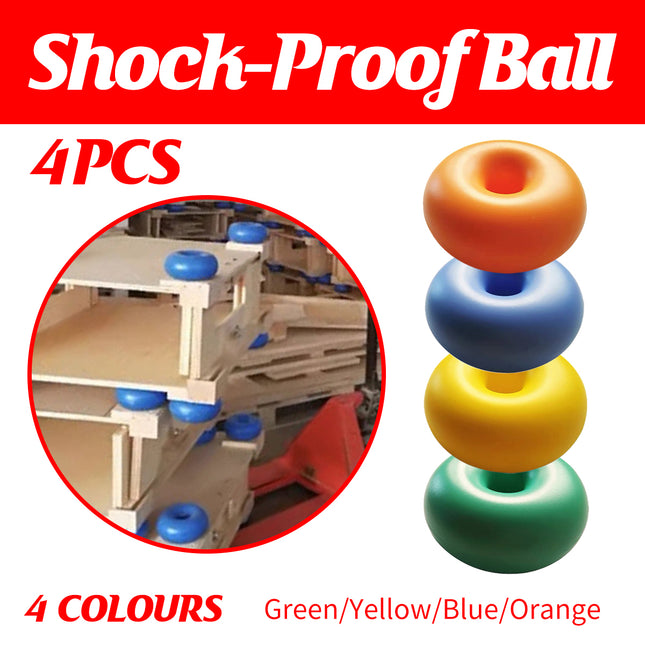 4pcs Wooden Box Shock-Absorbing Balls For Pallet Protection And Cushioning Pads